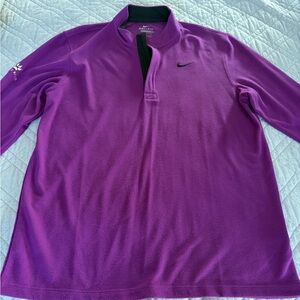 Nike Purple Dri-FIT Quarter-Zip Pullover